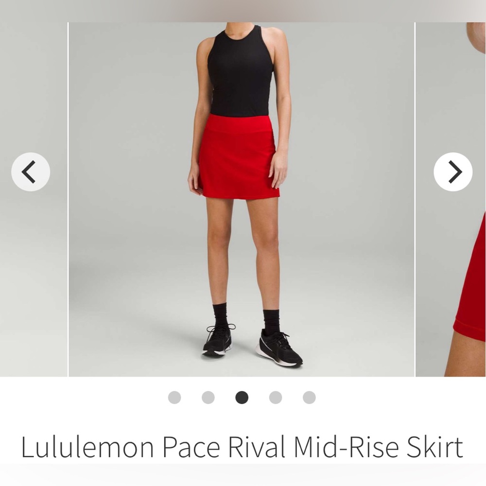 Lululemon Pace Rival Mid-Rise Skirt *Long BNWT - Picture 4 of 8
